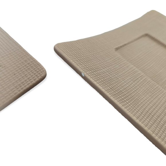 PartyLite Retired Linen Pillar Candle Holders Set of 3 - Picture 7 of 7